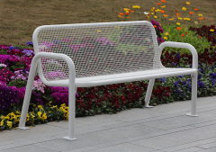 outdoor thermoplastic metal leisure bench