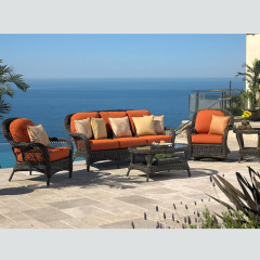 Outdoor Patio Sofa Couch Furniture PE Rattan Wicker Sofa Set