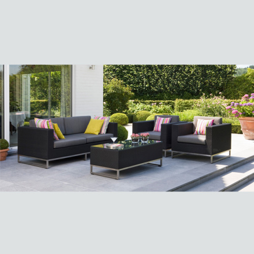 luxury Waterproof Rattan Outdoor Furniture Durable Lounge Living Room Sofa Set