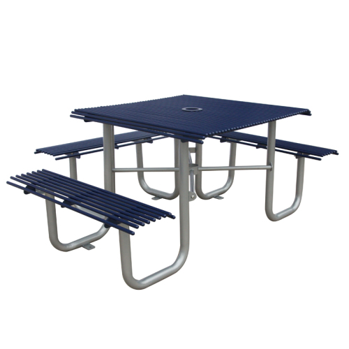 Outdoor metal table and chairs