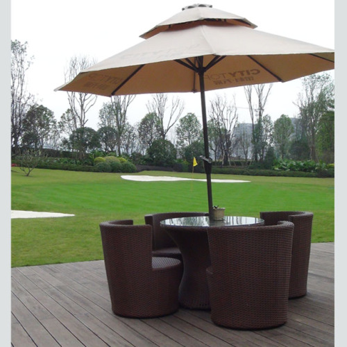 garden use rattan table and chair