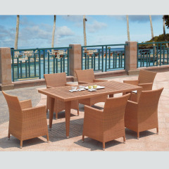 beach leisure rattan table and chair