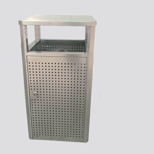 Outdoor Metal Rectangular Waste Bin