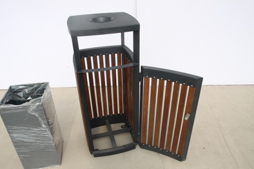 outdoor garden rectangular litter bins