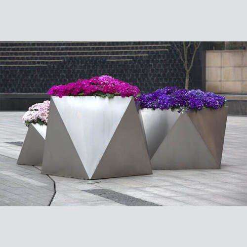 Stainless steel combined flower box