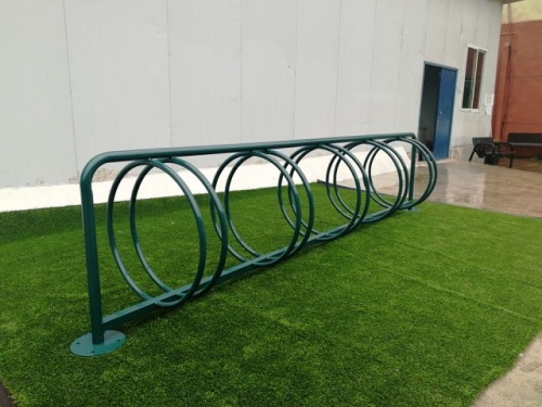 outdoor public parking bike rack