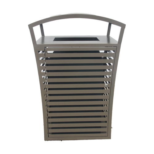 Outdoor pakrk metal trash bin