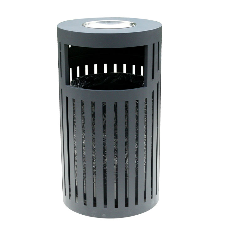 Outdoor garden park Steel Metal Trash Bins
