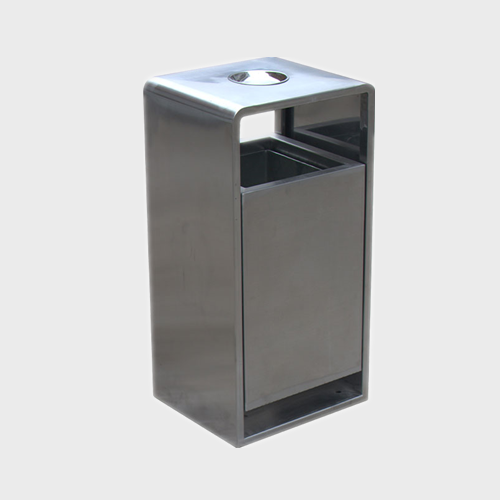 Outdoor stainless steel dustbin