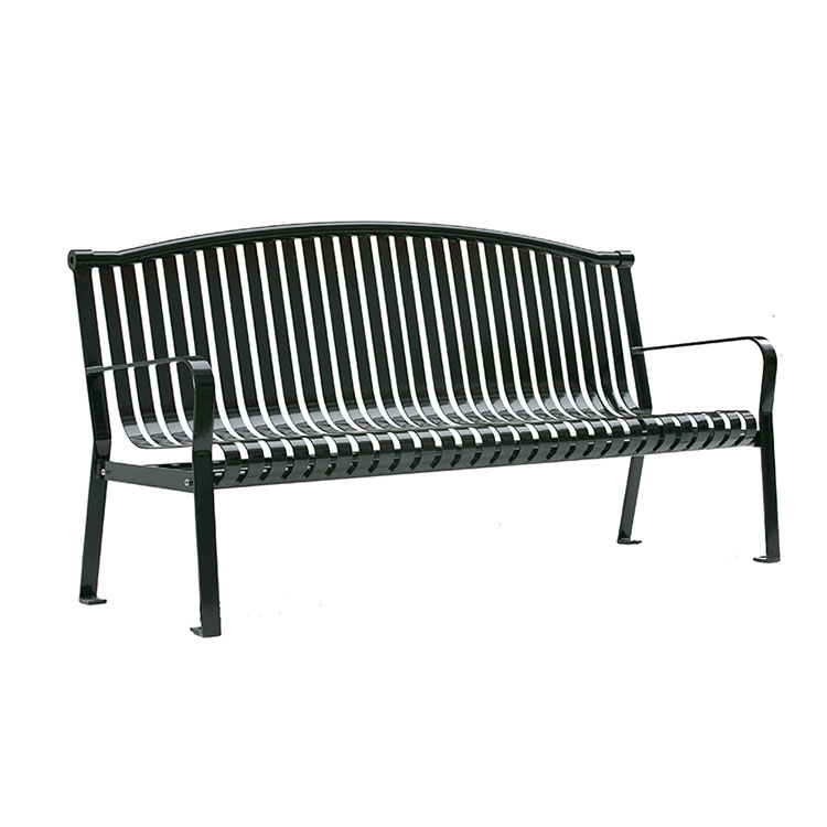 steel garden bench