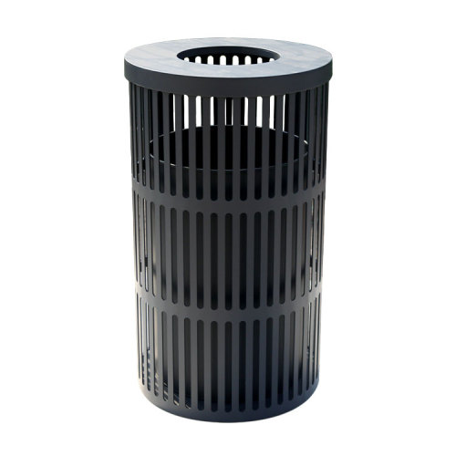 Outdoor Park Steel Metal Trash Bins