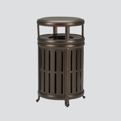 powder coating metal trash bin