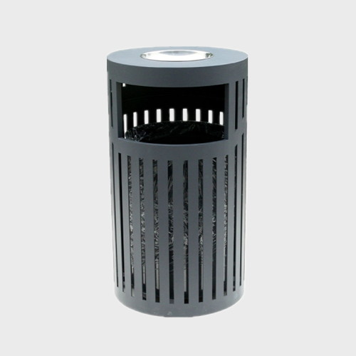 Outdoor Park Steel Metal Trash Bins