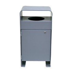 Metal square dustbin trash bin