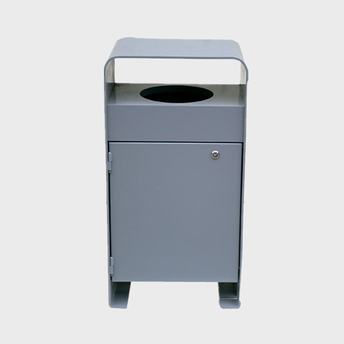 Metal square dustbin trash bin