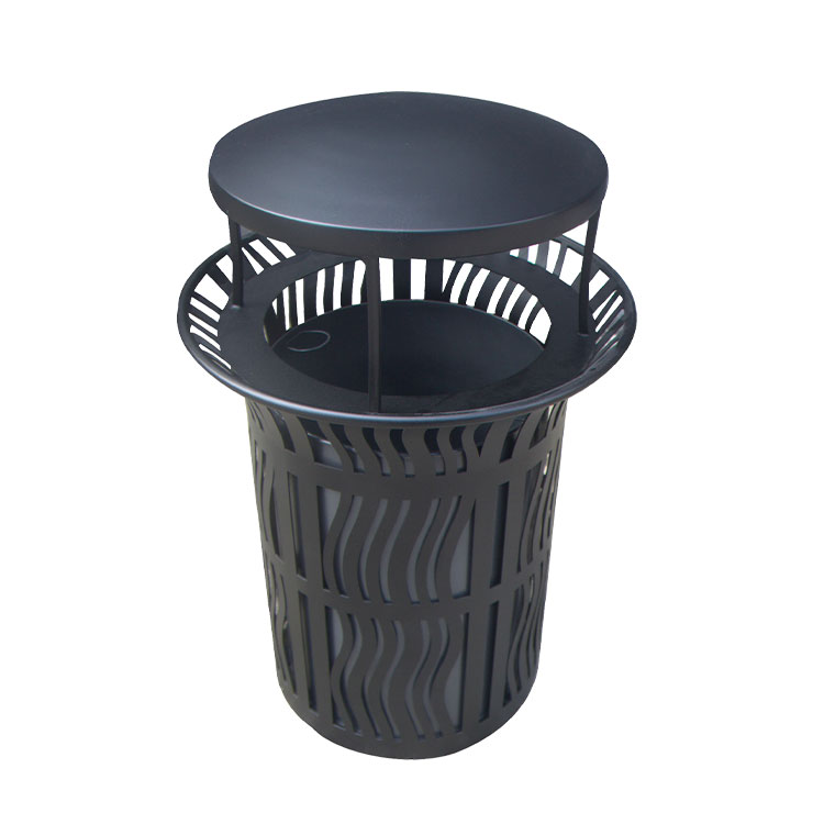 outdoor dustbin with lid metal bin