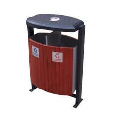 garden stylish painted trash cans