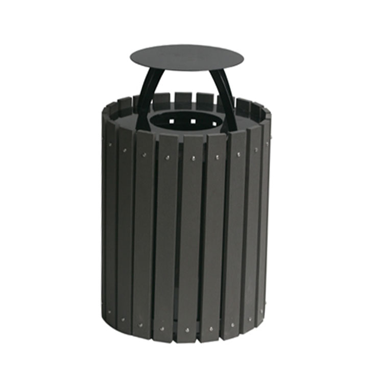 garden wood clinical waste bin