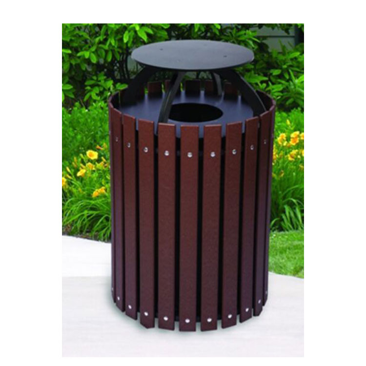 garden wood clinical waste bin