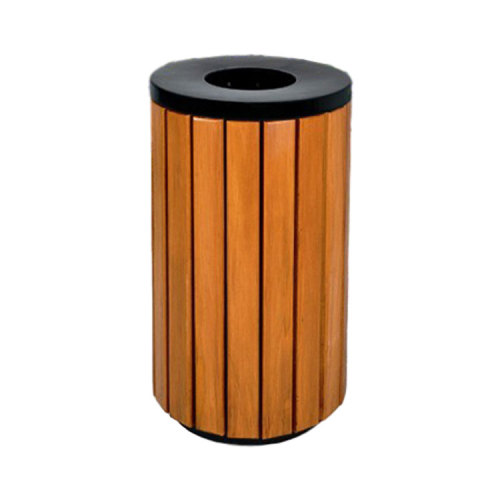 Street Garden WPC Wood Trash Bins