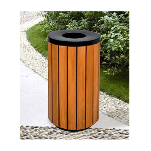 Street Garden WPC Wood Trash Bins