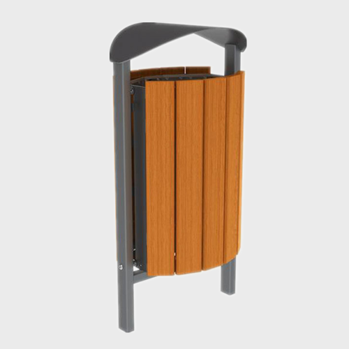 Outdoor Wooden Trash Bin