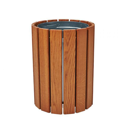 30 gallon big wood garbage can