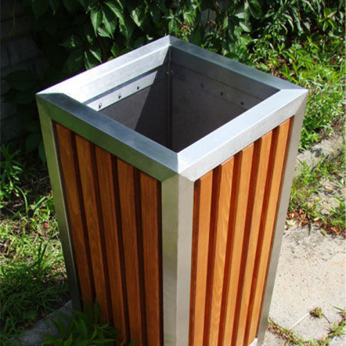 yellow Outdoor garden Wooden Dustbin