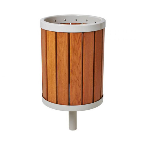 30 gallon big wood garbage can