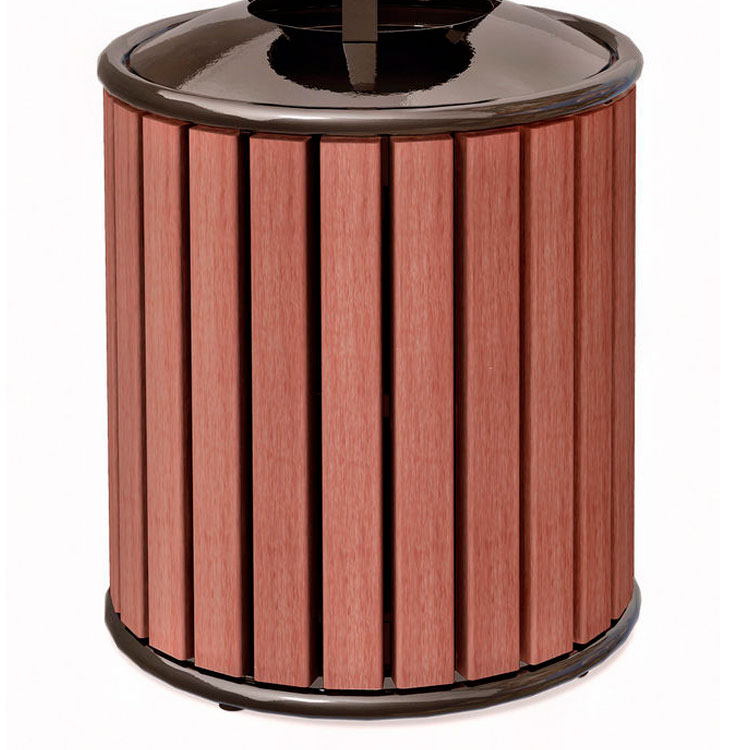 Outdoor Street Cool Wooden Dustbin