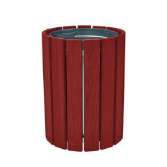 30 gallon big wood garbage can