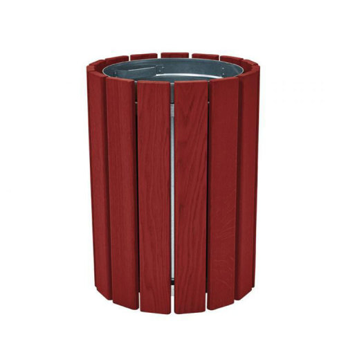 30 gallon big wood garbage can