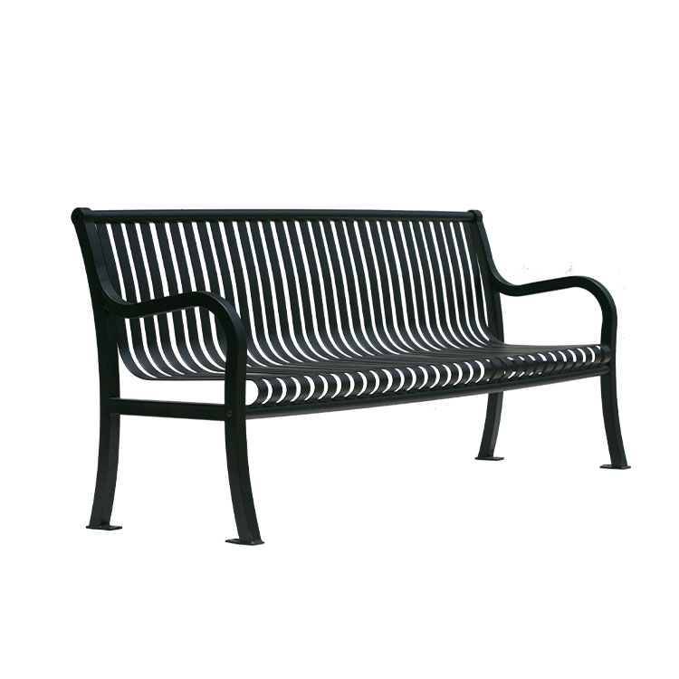 outdoor seating garden furniture flat steel bench seat
