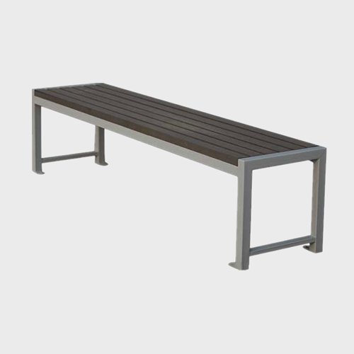 decorative outdoor long bench without back