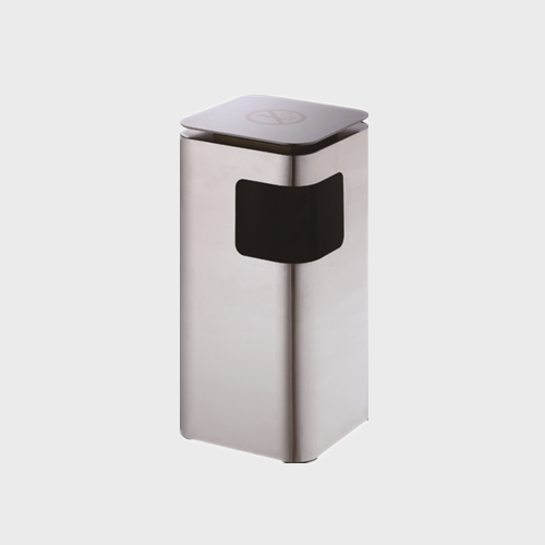 Vertical Ash Bucket trash bin In The Lobby