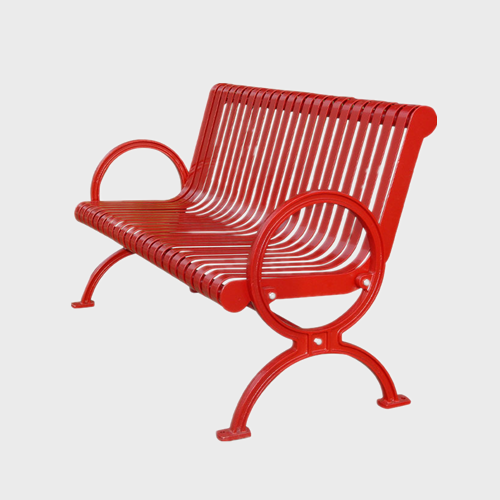 flat metal bench