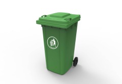 Outdoor Plastic trash bin street large garbage can