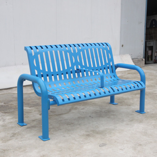 outdoor flat steel bench for Holland