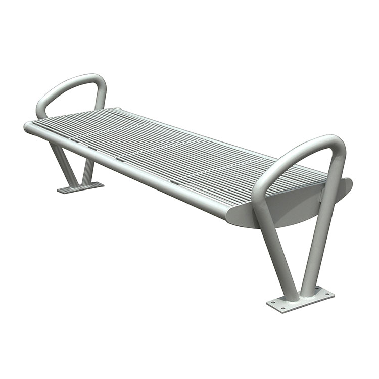 outdoor slat steel elegant decorative benches