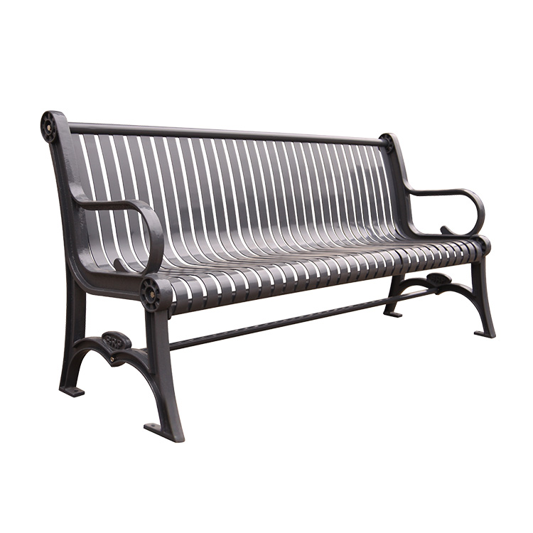 flat pack metal outdoor park bench