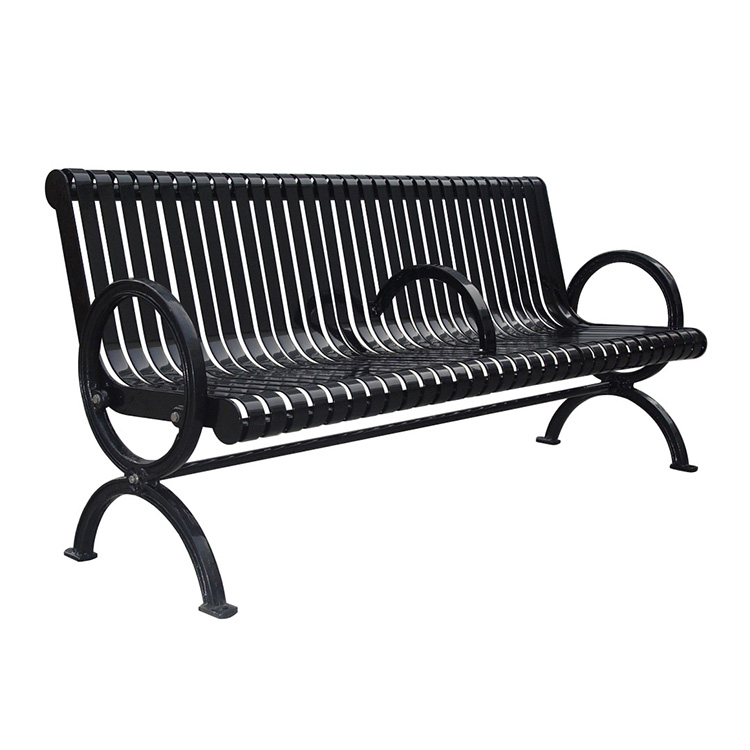 thermal plastisol coating outdoor steel bench