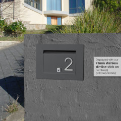 contemporary wall mounted post box personal mailbox