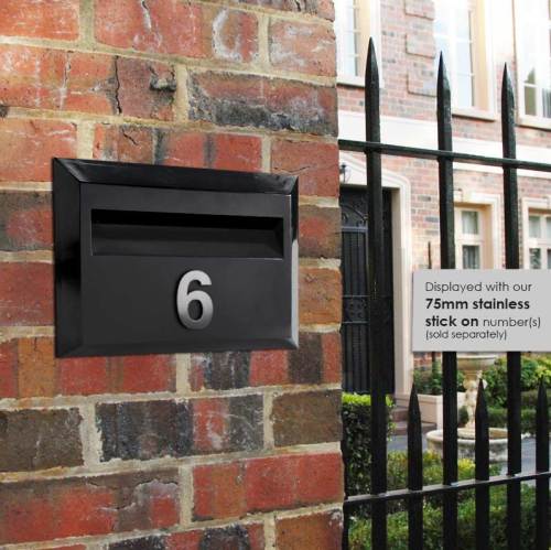 black metal curbside secure mailbox