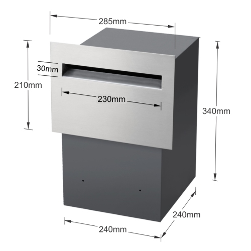 fashioned outside commercial mailbox