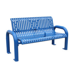 outdoor park public metal bench