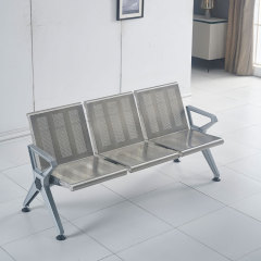 modern stainless steel indoor grey bench