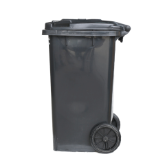 home and garden black garbage bin