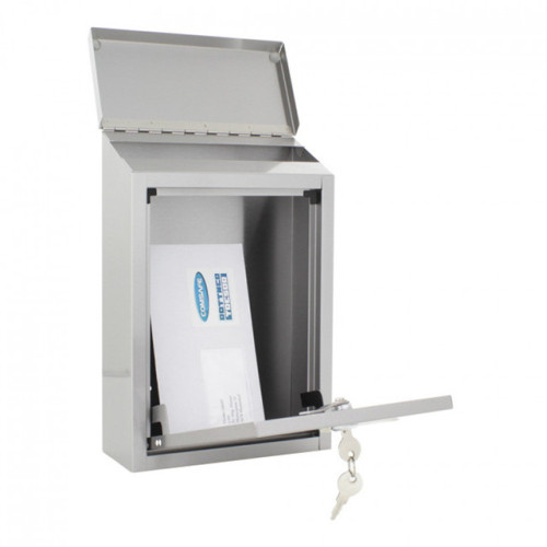 outdoor public stainless steel extra large letterbox