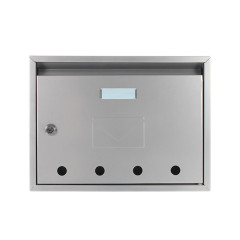 modern apartment building steel mailboxes
