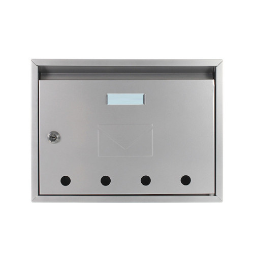 modern apartment building steel mailboxes